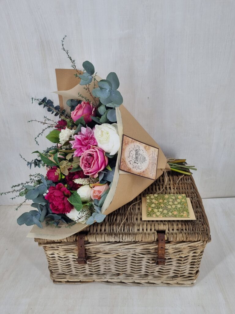 Gift wrapped floral bouquet - Flowergirl NZ